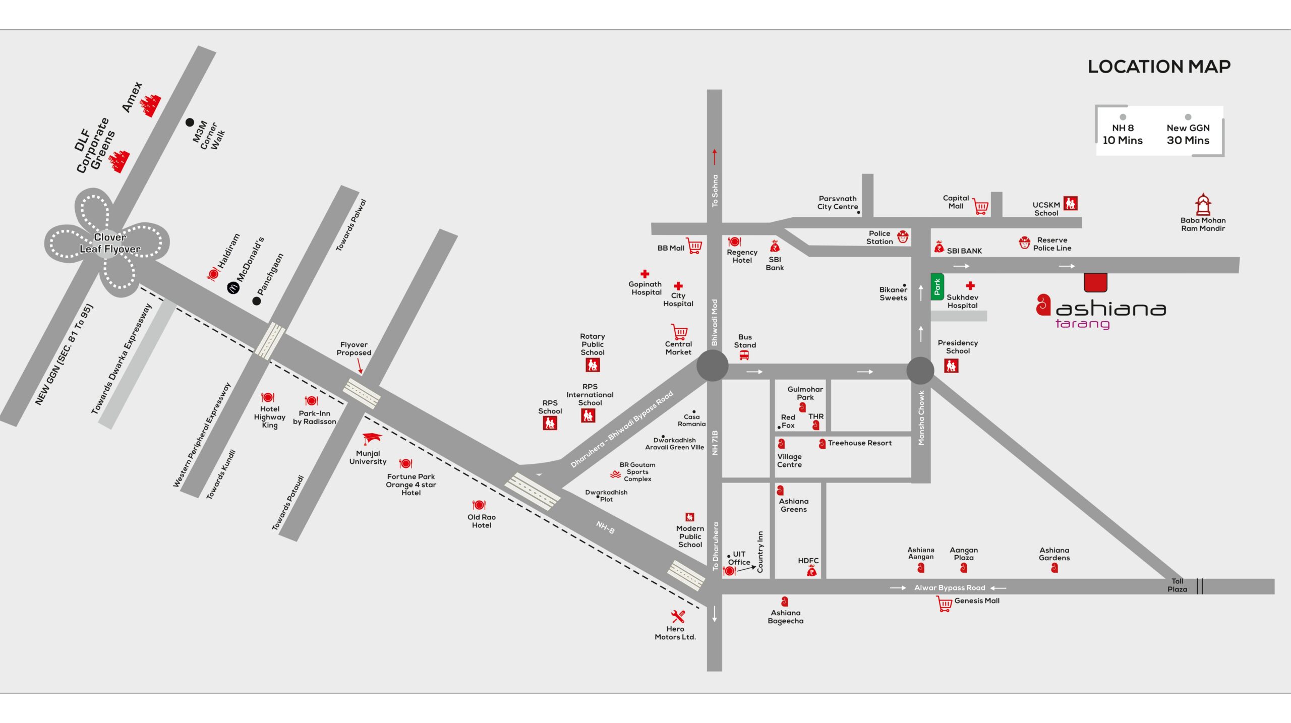 Why Bhiwadi’s Proximity to Delhi NCR (Gurgaon) Makes Ashiana Tarang a Top Choice