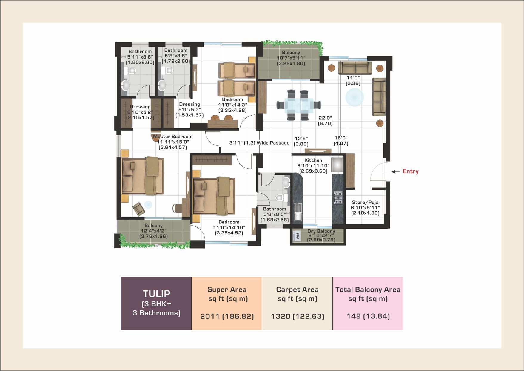 3bhk+2b